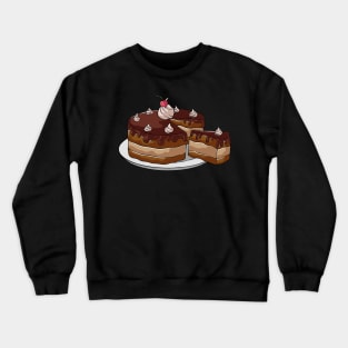 Chocolate Cake Cakes Crewneck Sweatshirt